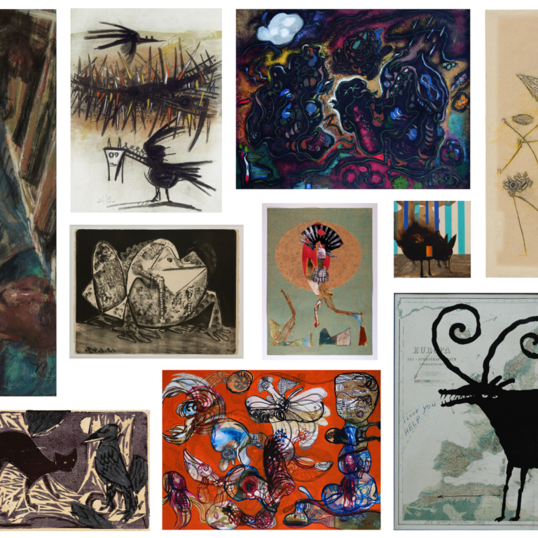 Fantastic Creatures - Amy Ernst, André Masson, Horst Janssen, Johannes Heisig, José Enguídanos, Klaus Zylla, Max Ernst, Pablo Picasso, Raymond E. Waydelich, Reinhoud, Salvador Dalí, Tomi Ungerer, Torsten Holtz, Wifredo Lam 
