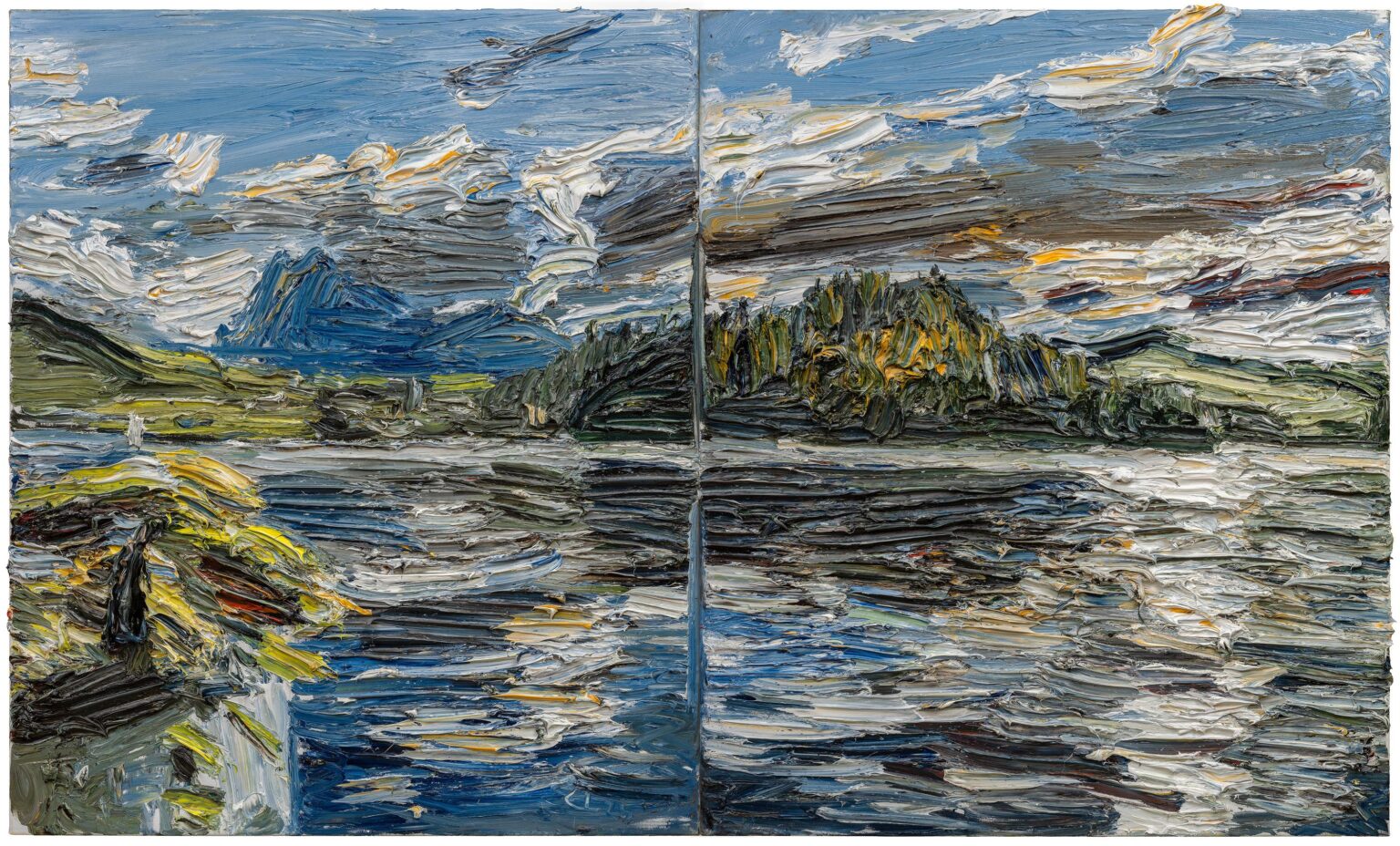 ZUGERSEE AM ABEND (2-teilig) - CHRISTOPHER LEHMPFUHL 