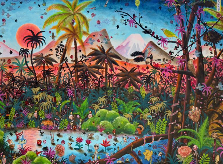 JAPANISCHER TIGER VOR MOUNT FUJI - M.S. BASTIAN / ISABELLE L. 