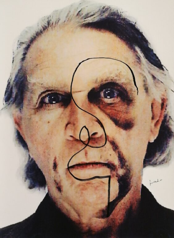 Self-Portrait with Black Eye and Bruises #2 - Jimmie Durham 