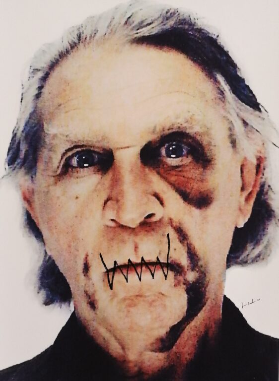 Self-Portrait with Black Eye and Bruises #6 - Jimmie Durham 