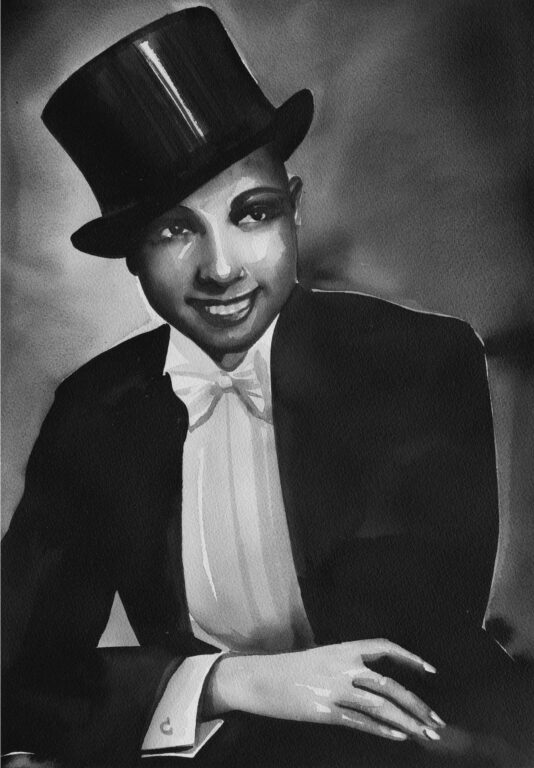 Josephine Baker (from the series Female Heroes) - Radenko Milak 