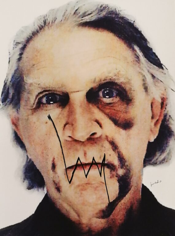 Self-Portrait with Black Eye and Bruises #3 - Jimmie Durham 