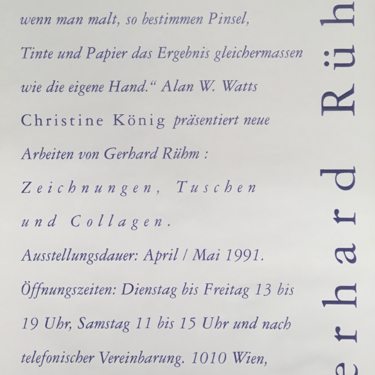 GERHARD RÜHM | Zeichnungen, Tuschen und Collagen 