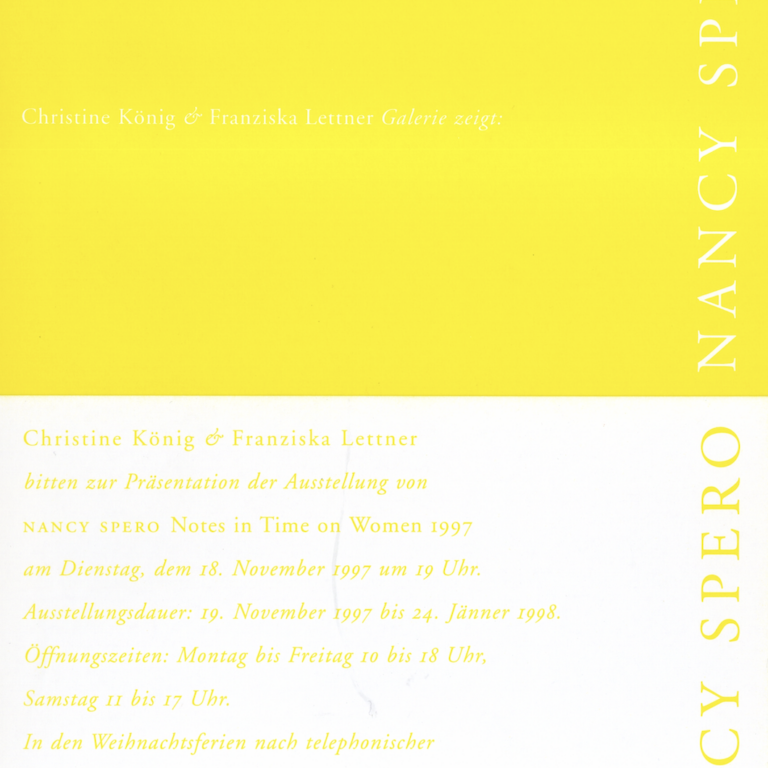 NANCY SPERO | Notes in Time on Women 1997 