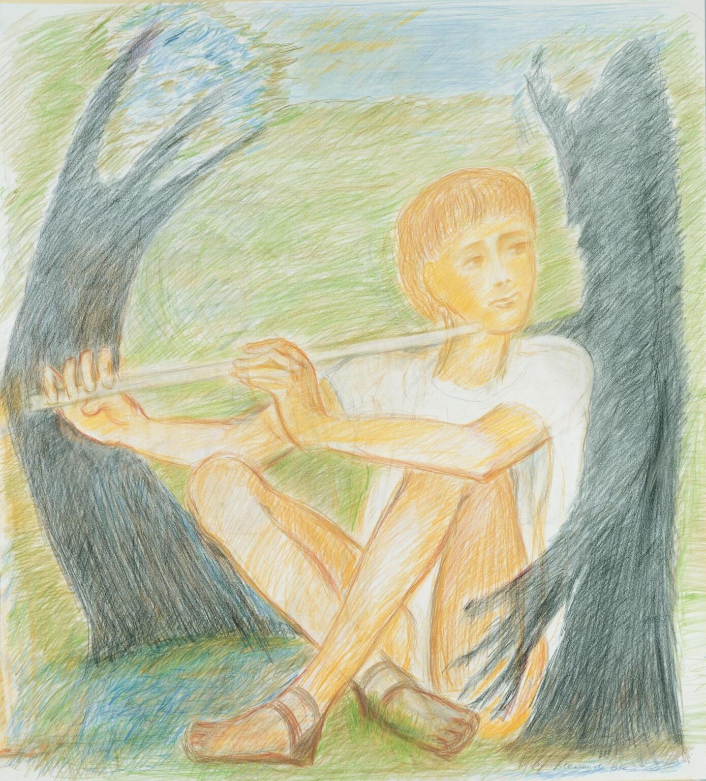 Faunus et le jeune flutiste - Pierre Klossowski 