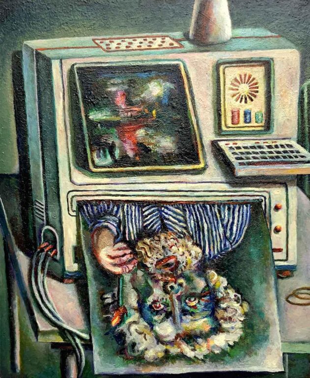 selbst im expressionistischen Stil von der KI erstellt - Hans Pfrommer 