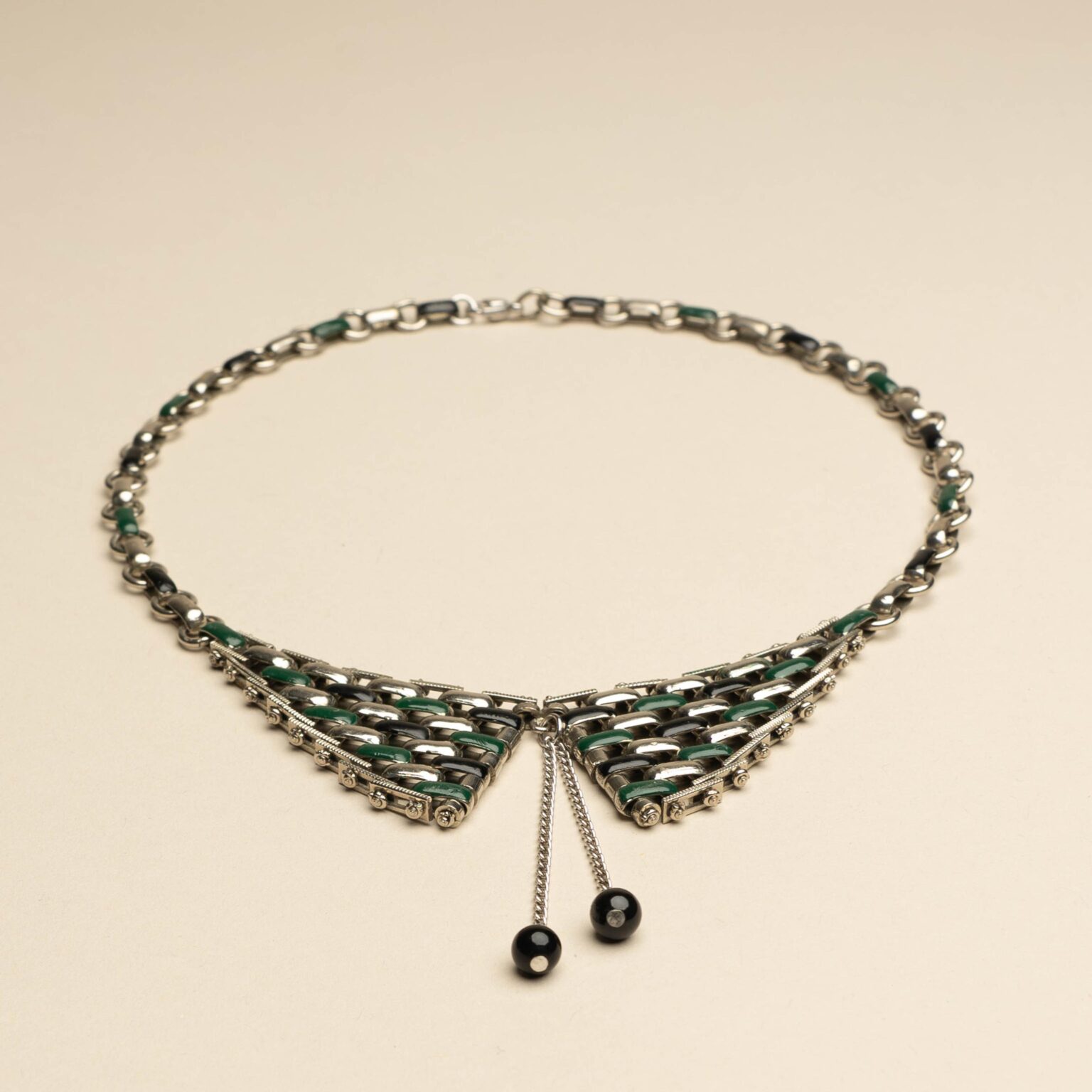 Necklace, in-house design Jakob Bengel, Idar-Oberstein, Germany | Early 1930s - Jakob Bengel Enthusiastic Approval, Heike Schmitz-Esser, Heike Schmitz-Esser, jakob-bengel-art-deco-necklace-1930s