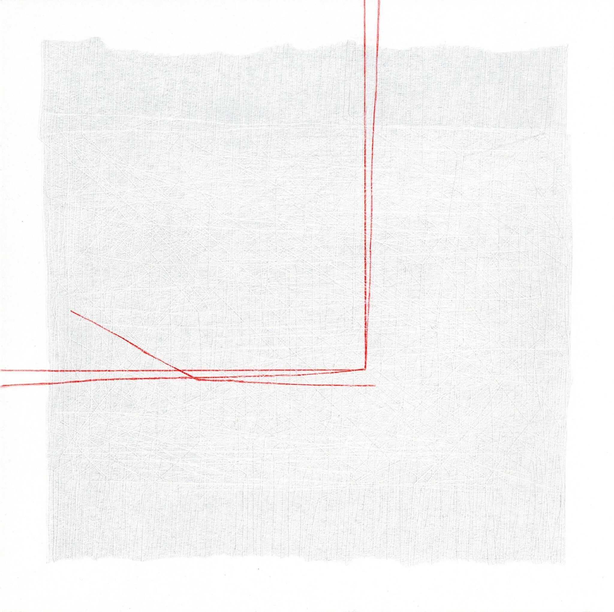 ANICA BLAGAJ I Stille Wasser 900 wei&szlig;e Linien, 2023, Bleistift, Farbstift auf Papier 30 x 30 cm