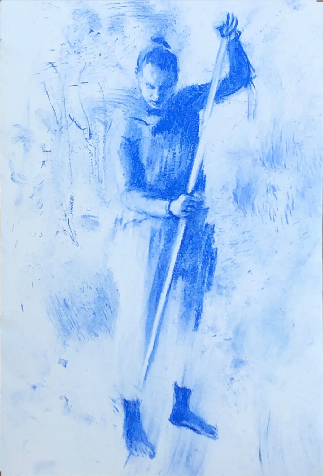 Valerie probiert f&uuml;r &bdquo;im LMW&ldquo; nach Willi Sitte - Ulrike Dornis 