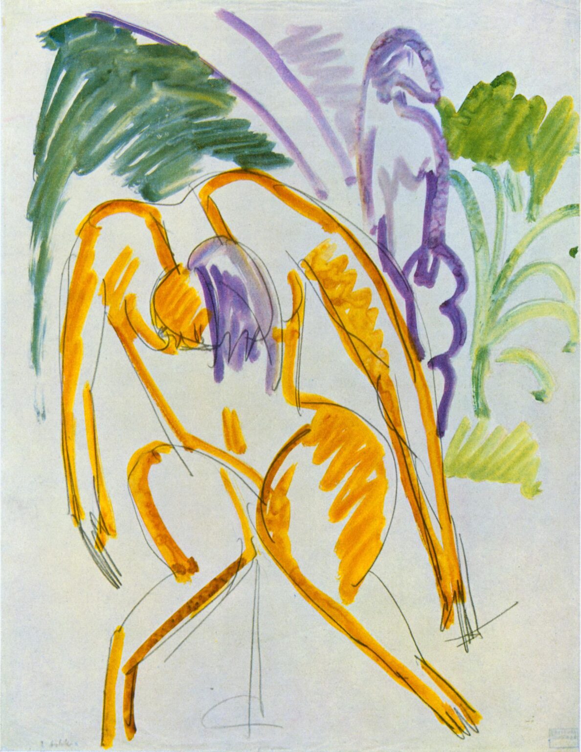Zwei Akte (Fehmarn) - Ernst Ludwig Kirchner 