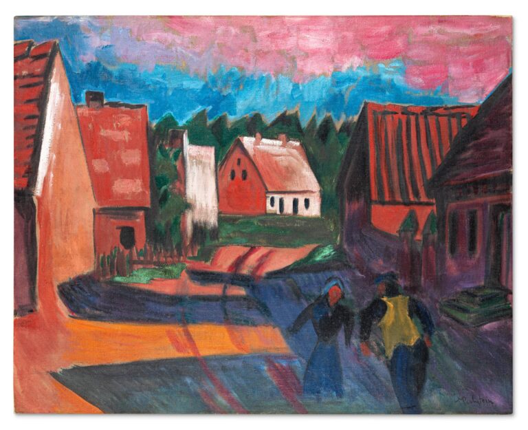 Dorfhäuser - Hermann Max Pechstein 