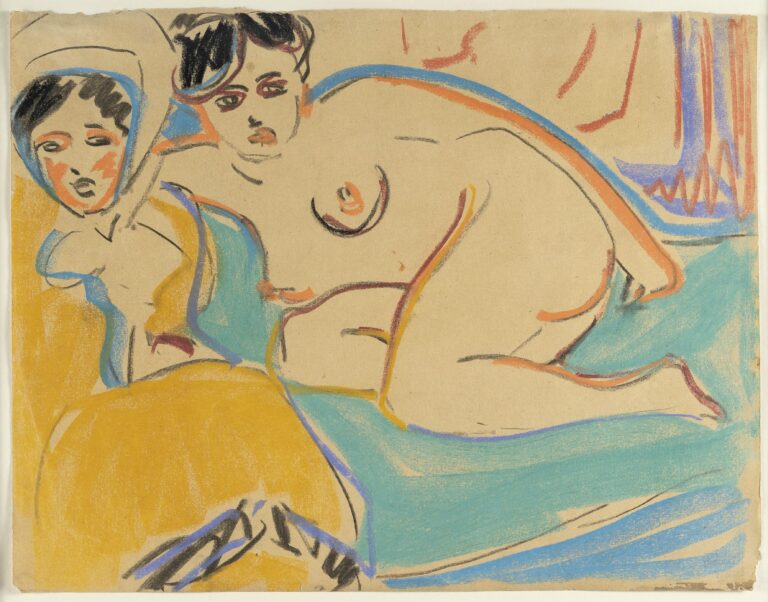 Zwei liegende Akte - Ernst Ludwig Kirchner 
