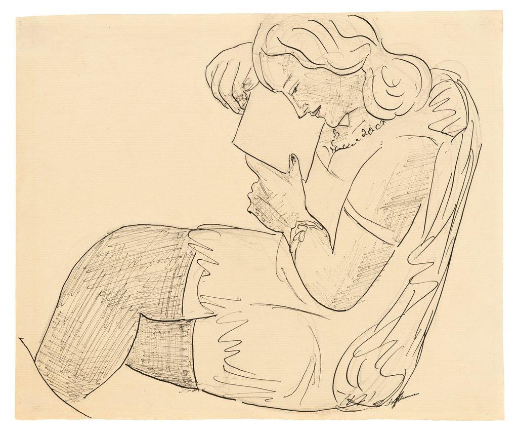 Lesendes M&auml;dchen - Max Beckmann 