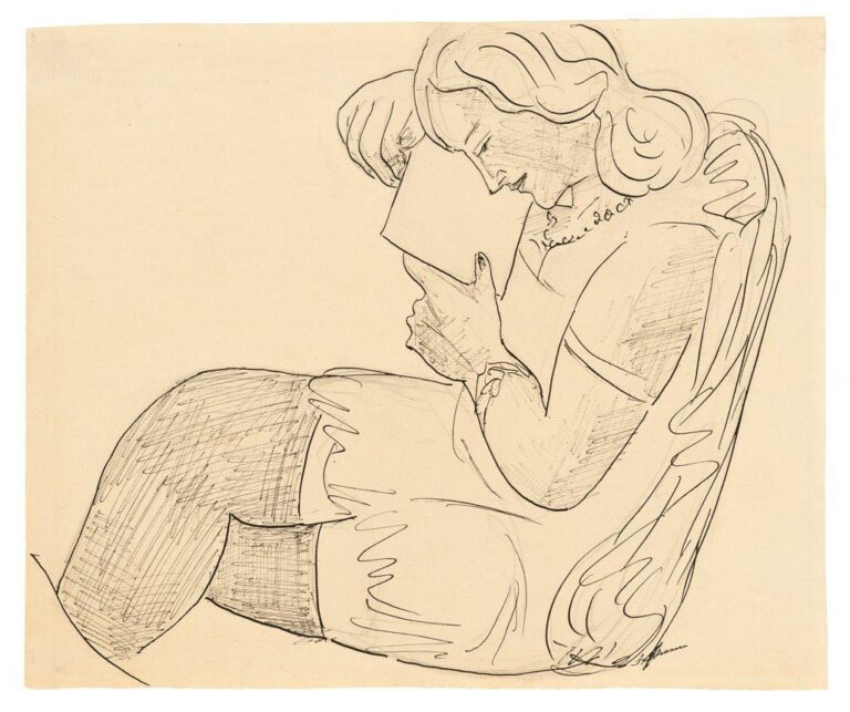 Lesendes Mädchen - Max Beckmann 