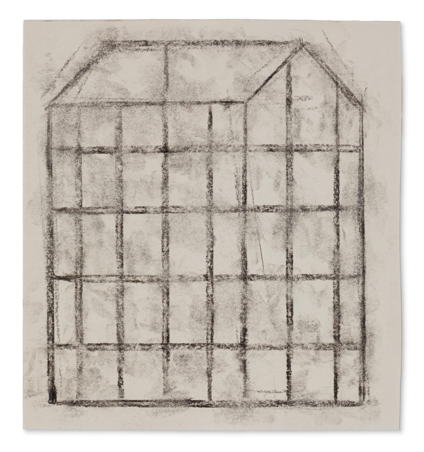 Haus freistehend-schwarze Struktur - Horst Antes 