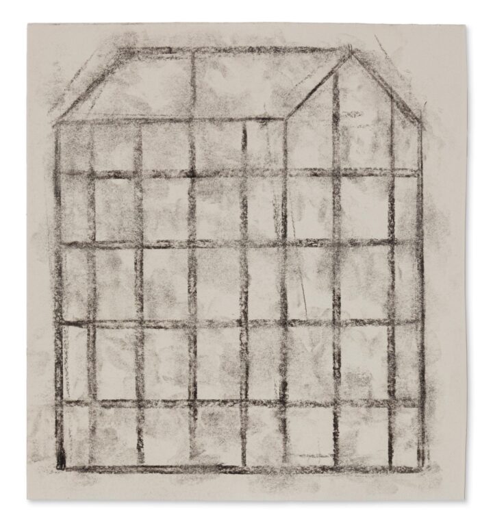 Haus freistehend-schwarze Struktur - Horst Antes 