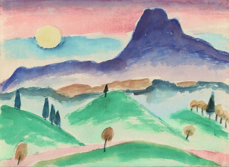Vorgebirgslandschaft bei Murnau - Gabriele Münter 