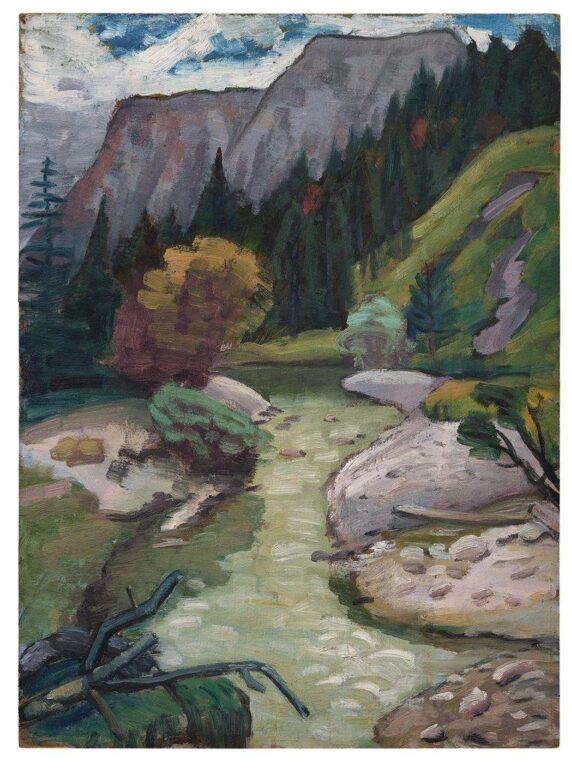 Gebirgsbach - Gabriele Münter 