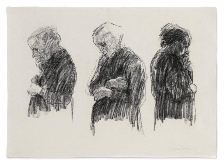 Drei Studien einer Arbeiterfrau - Käthe Kollwitz 
