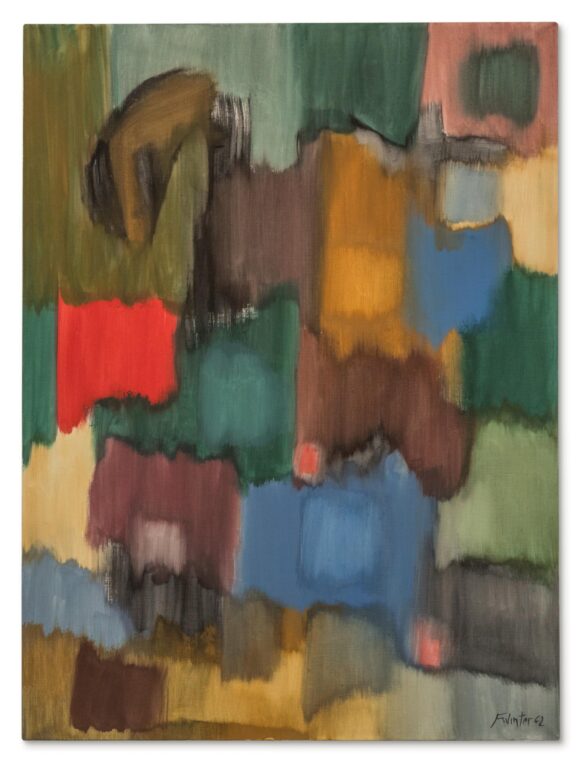 Komposition mit Rot - Fritz Winter 