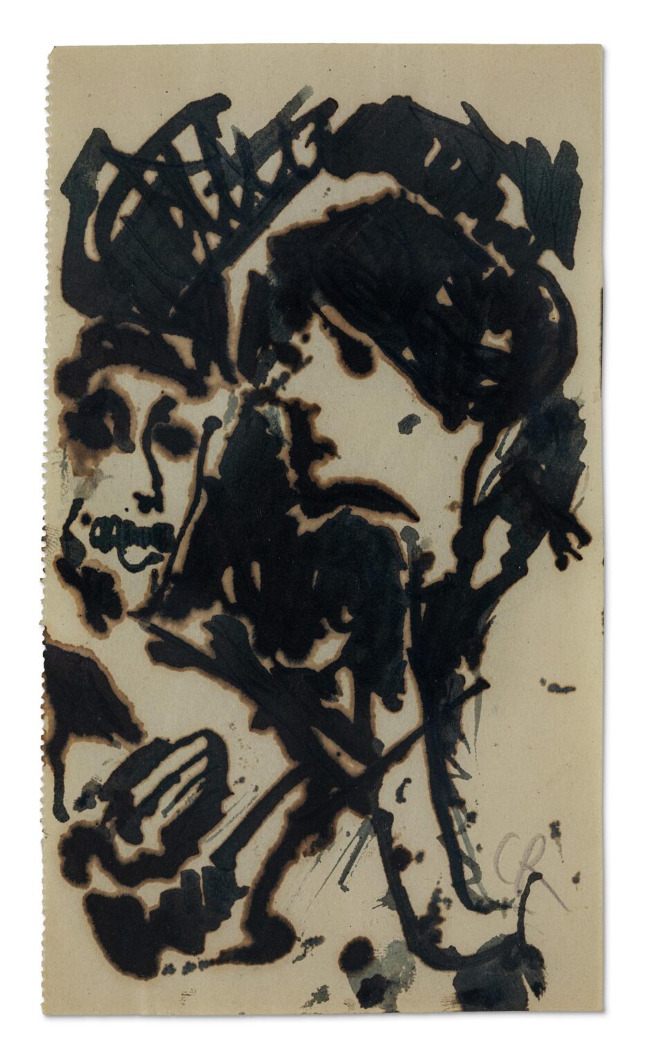 Ohne Titel (Zwei Figuren) - Christian Rohlfs 