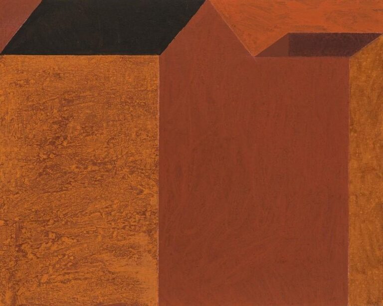 Haus und Silo, Rot - Horst Antes 