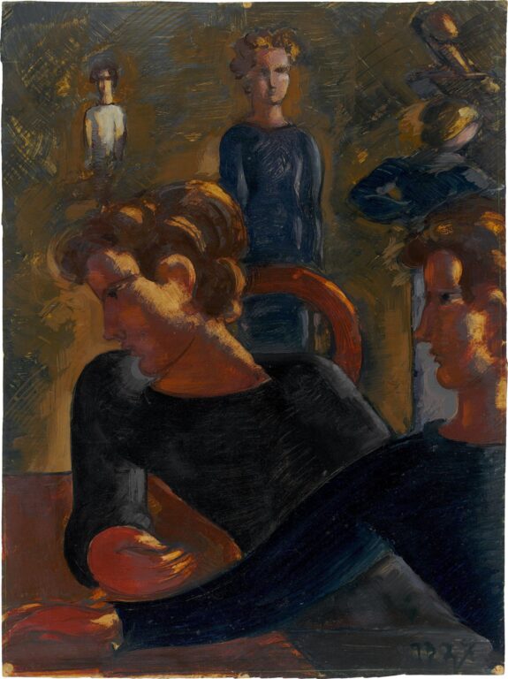 Szene am Tisch II - Oskar Schlemmer 