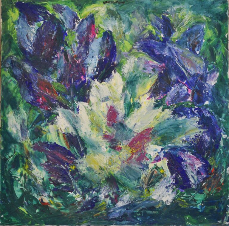 Blume blaue Farbtöne - Gerhard Reinisch 