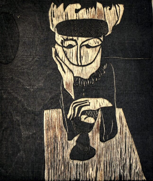 Frau mit Kelch - Eckehart Ruthenberg 