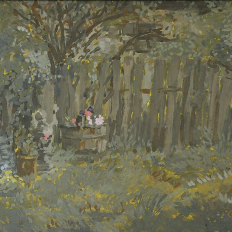 Blumen vor Zaun in Alt Damerow - Hans-Hubertus Gaebel 