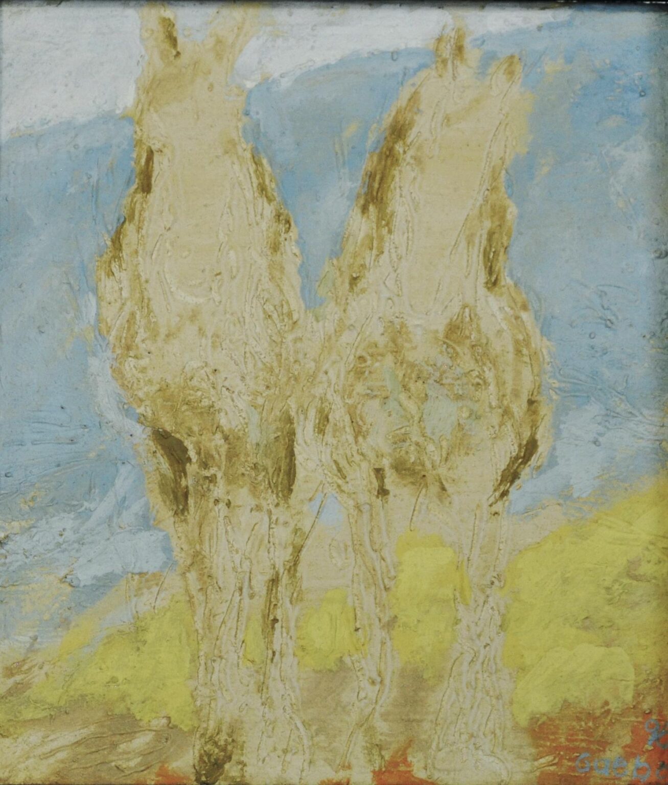 Zwei Pferde - Hans-Hubertus Gaebel 