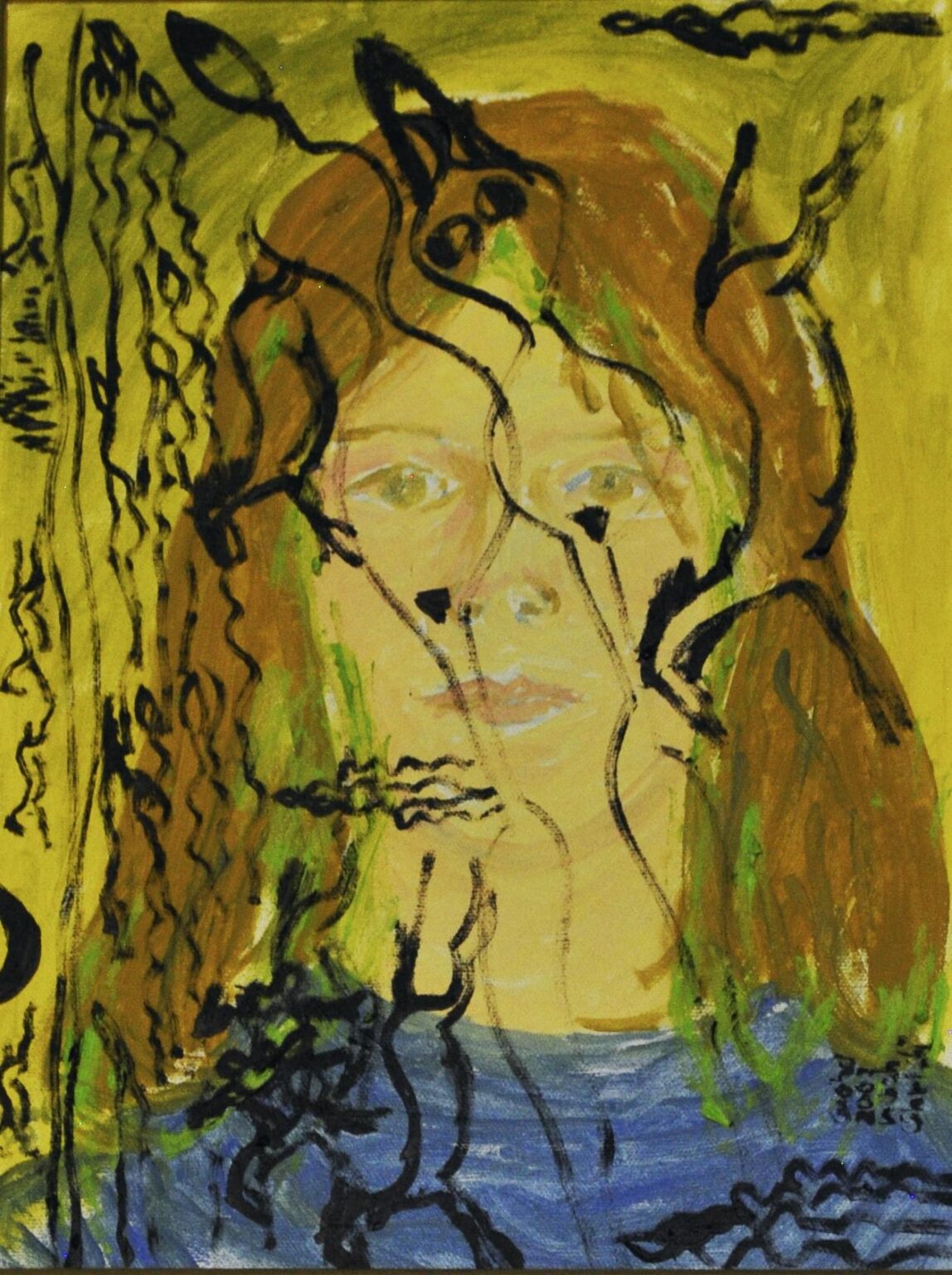 M&auml;dchen mit &Uuml;bermalung - Hans-Hubertus Gaebel 