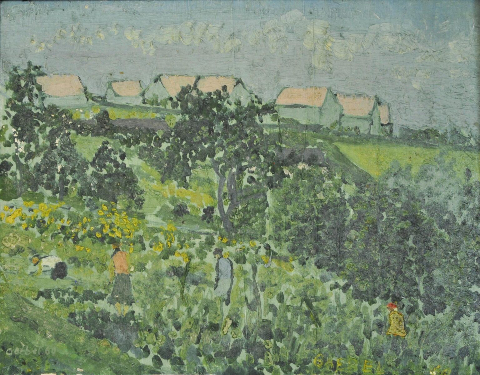 Bei der Gartenarbeit - Hans-Hubertus Gaebel 