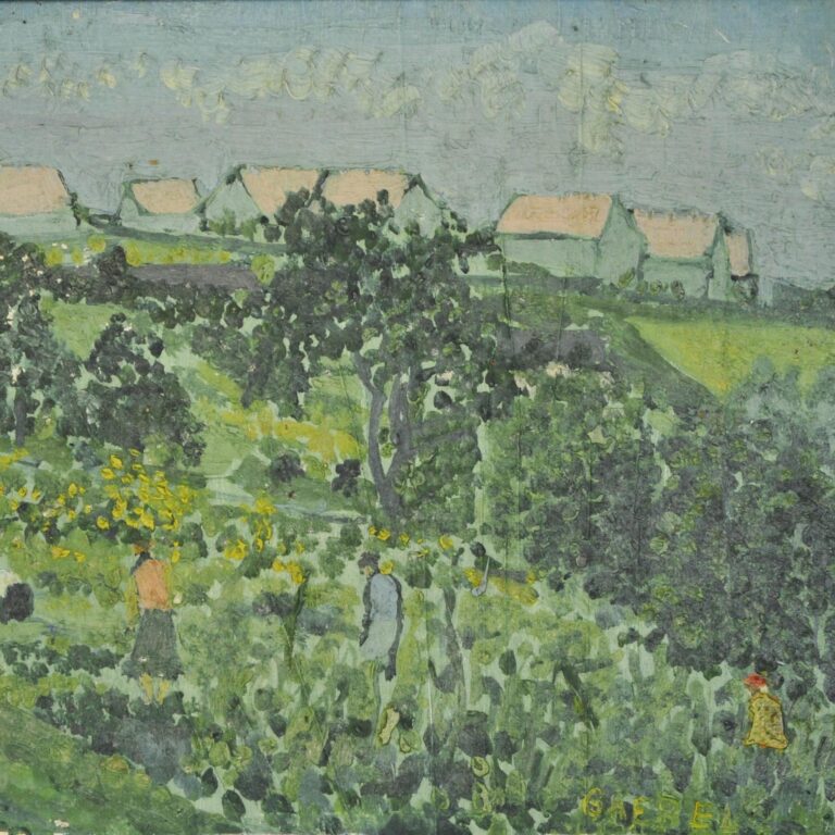 Bei der Gartenarbeit - Hans-Hubertus Gaebel 