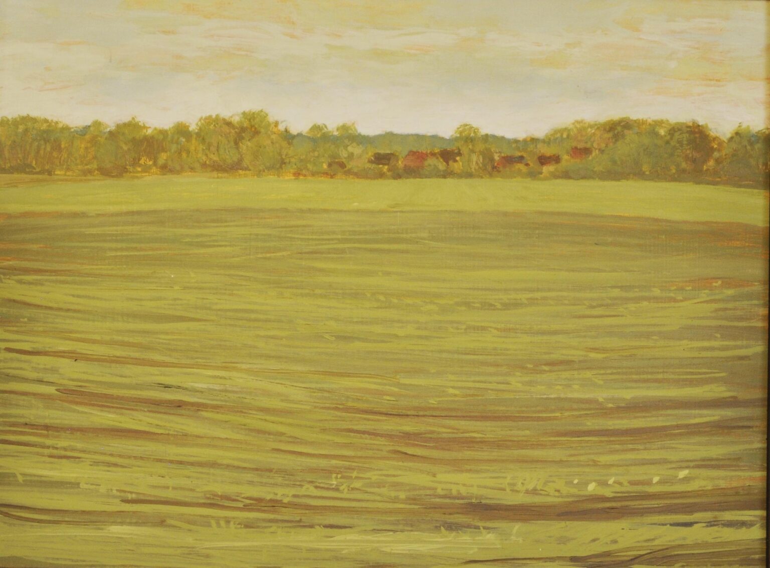 Wiese vor dem Dorf - Hans-Hubertus Gaebel 