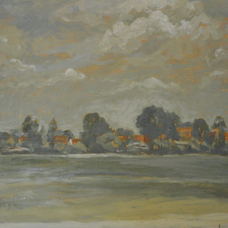 Dorf Abendstimmung - Hans-Hubertus Gaebel 