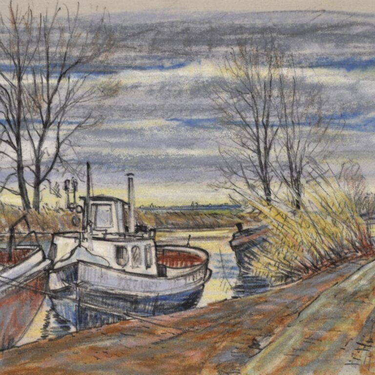 Schiffe auf der Elde - Paul-Oskar Seese 