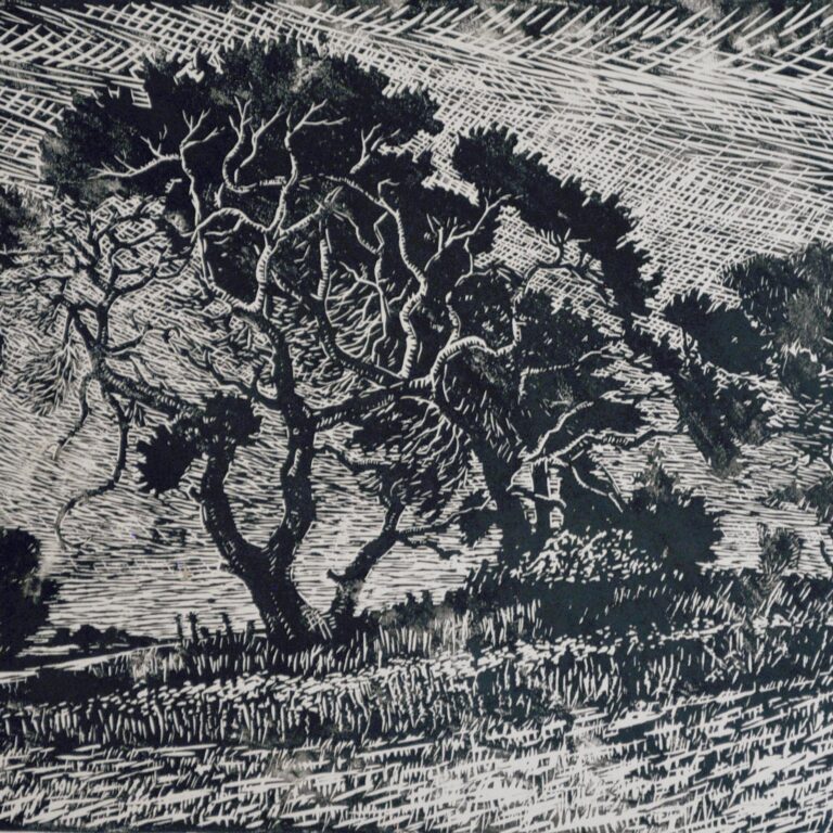 Bäume am Feldrand - Paul-Oskar Seese 