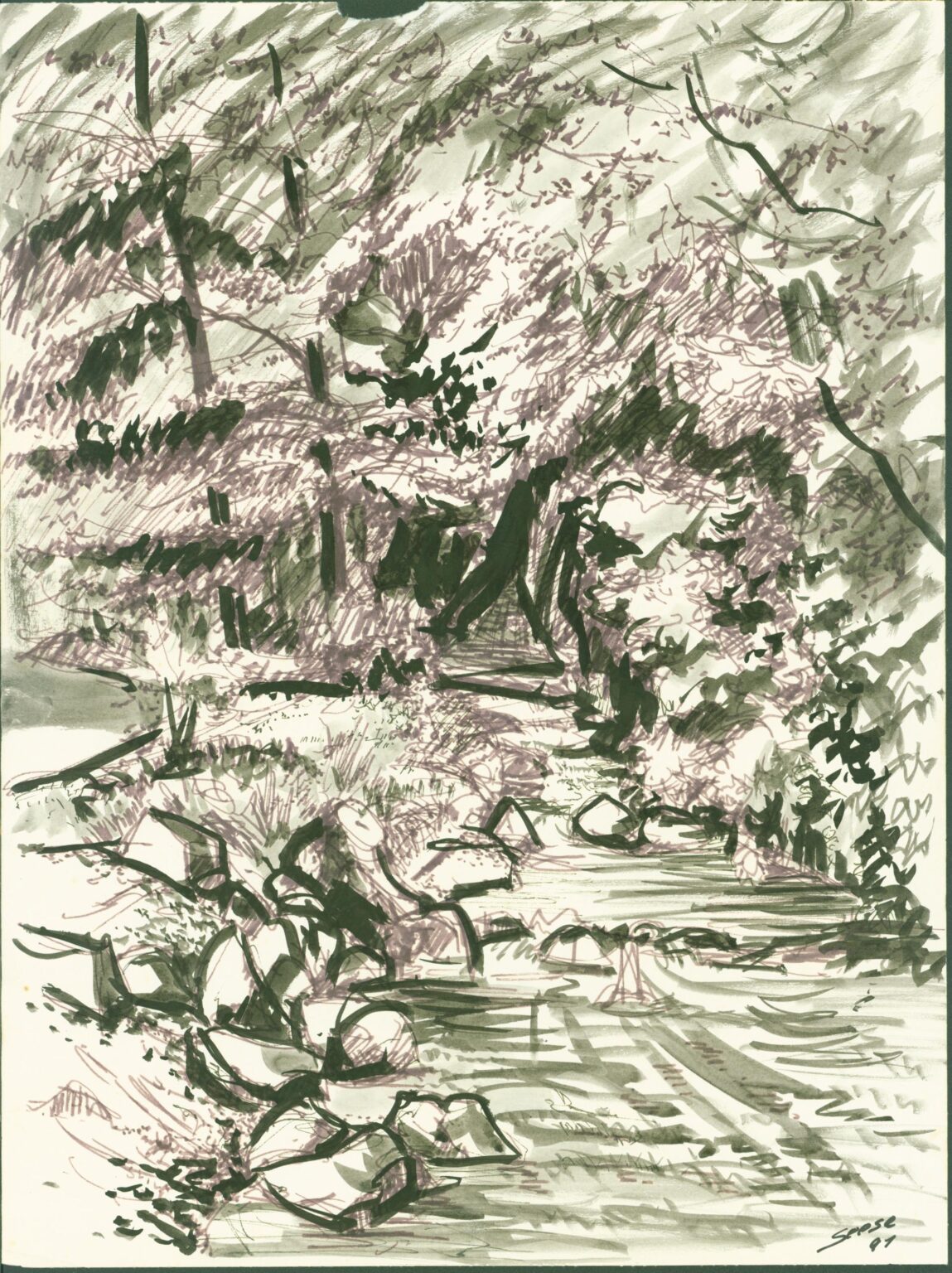 Bachlandschaft - Paul-Oskar Seese 