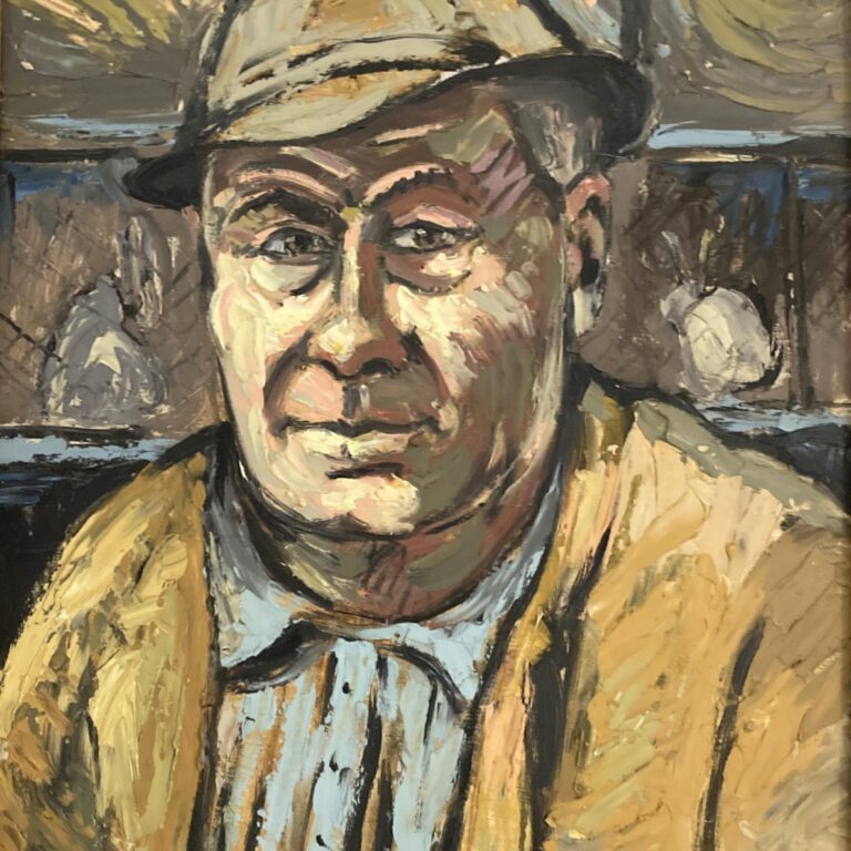 Herrenporträt mit Hut - Paul-Oskar Seese 