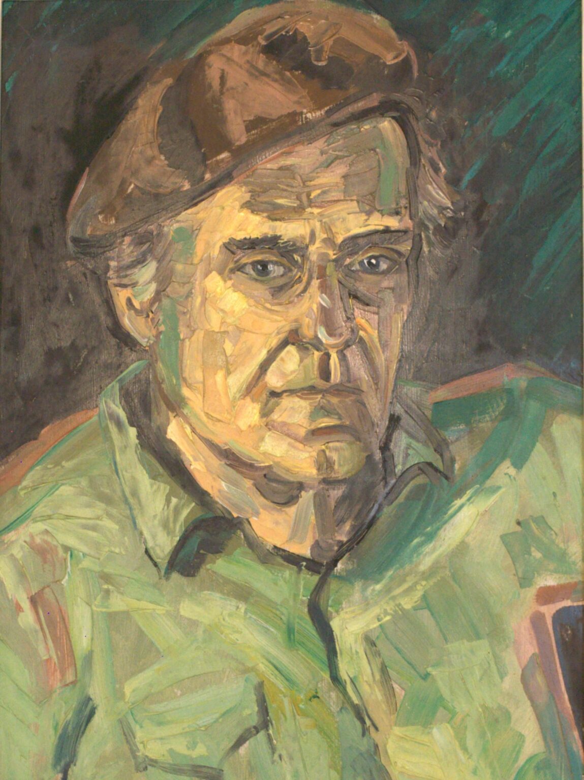 Herrenporträt mit Baskenmütze - Paul-Oskar Seese 