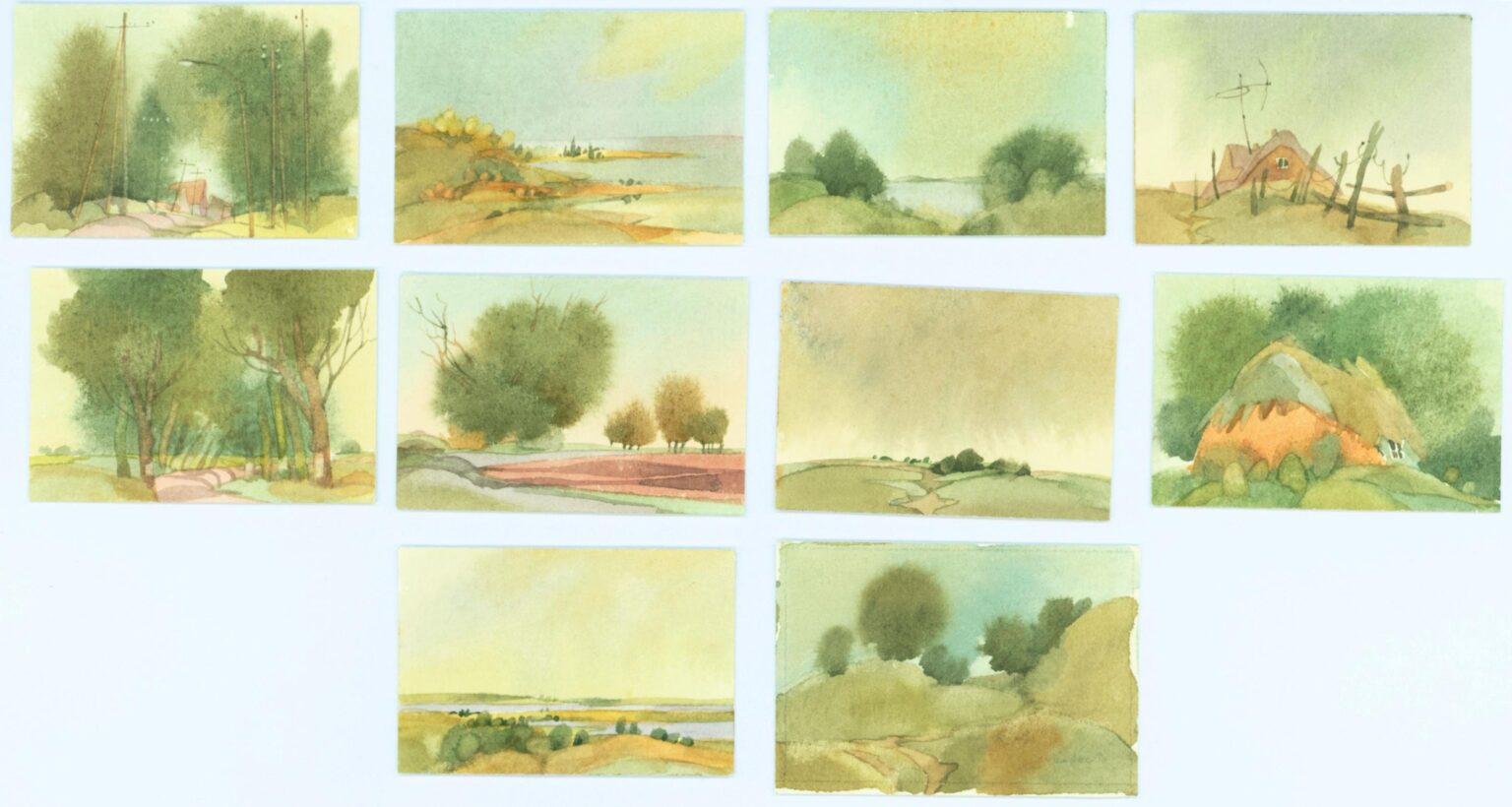 (Meckl) zehn Miniaturen - Helga Kaffke 