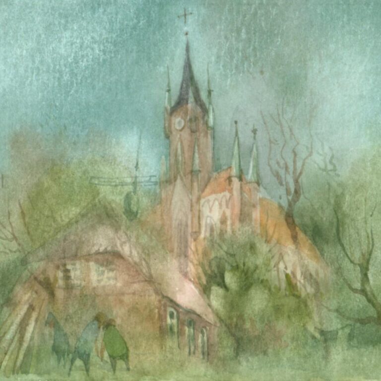 (Meckl) Dorfkirche - Helga Kaffke 