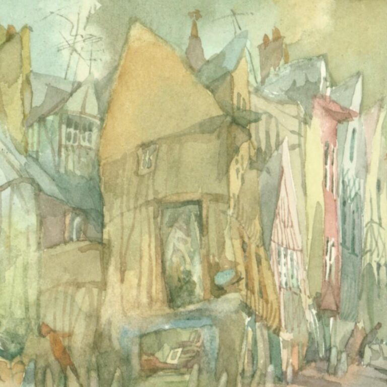 (Frank) Blick auf die Rue Eugenie - Helga Kaffke 