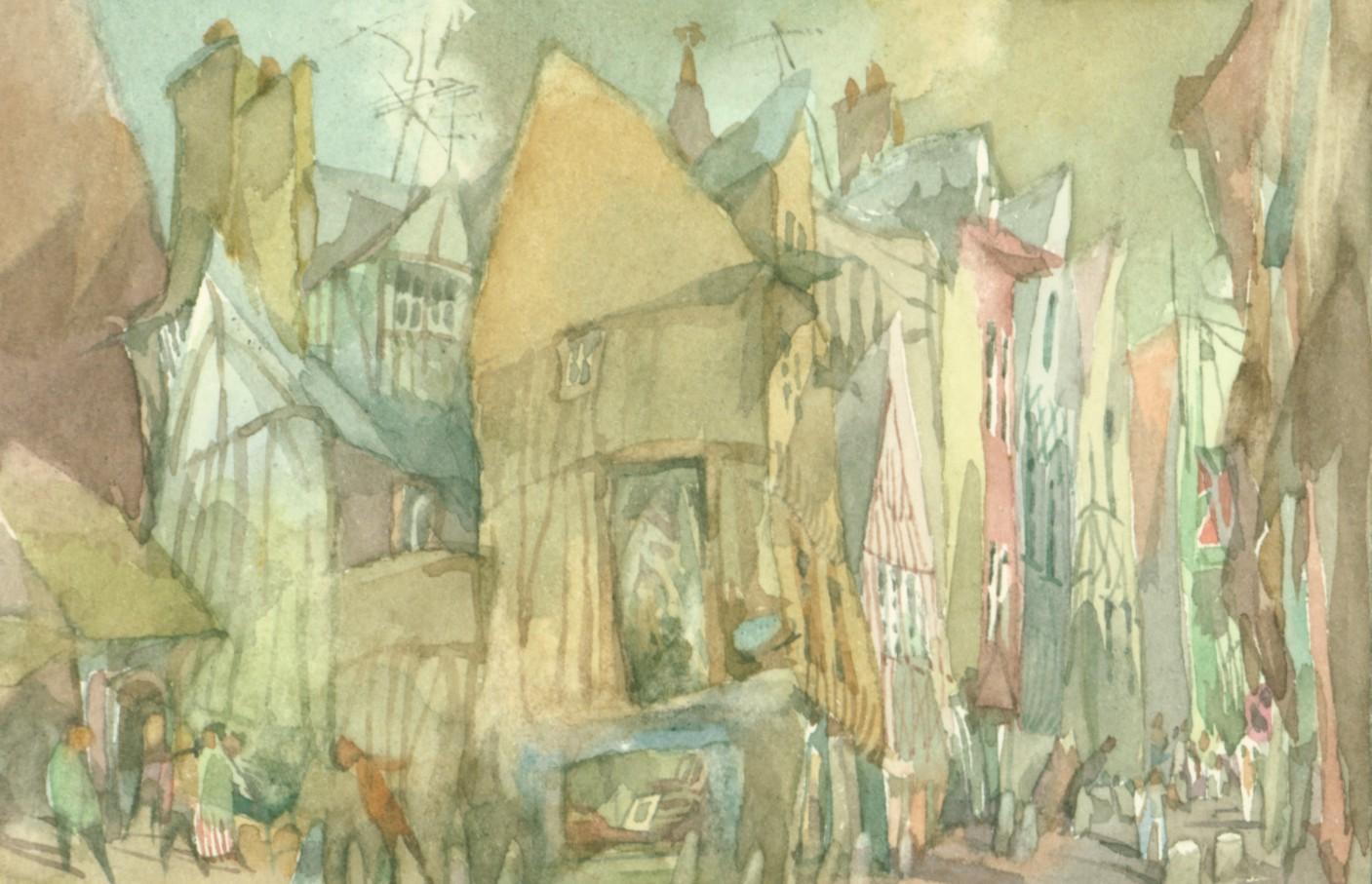 (Frank) Blick auf die Rue Eugenie - Helga Kaffke 