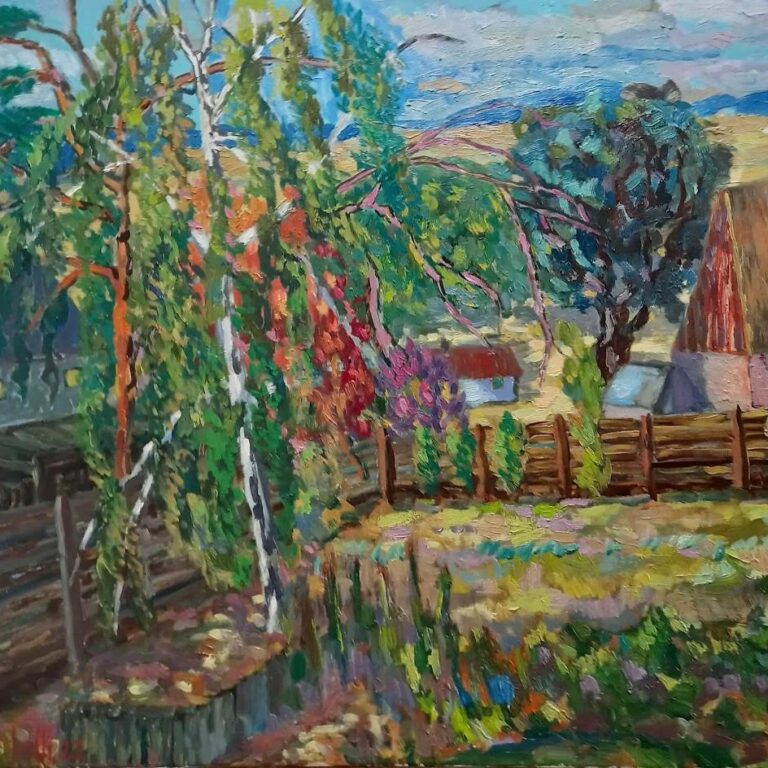 Birke im Garten - Mads Svendsen-Merbeth 