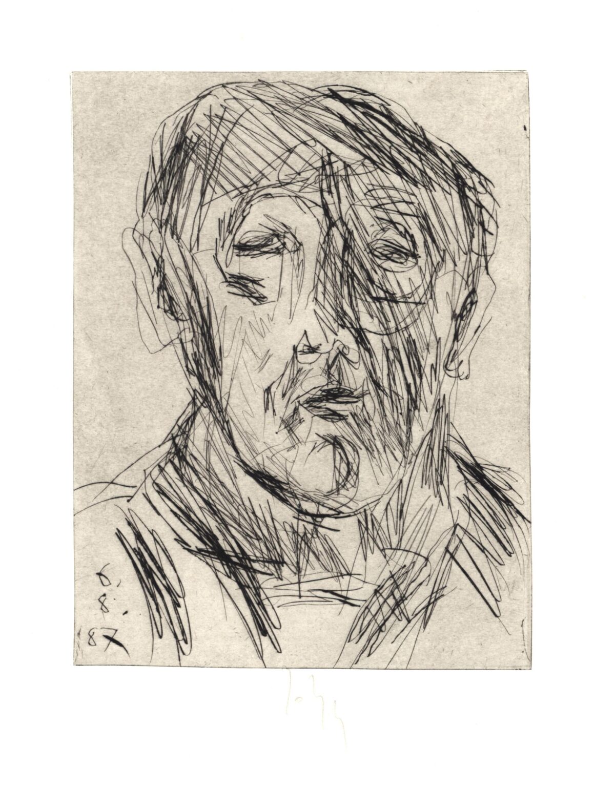 Am Comer See Selbstbildnis - Joachim John 