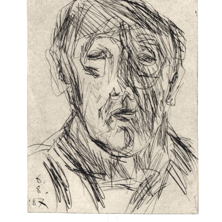 Am Comer See Selbstbildnis - Joachim John 