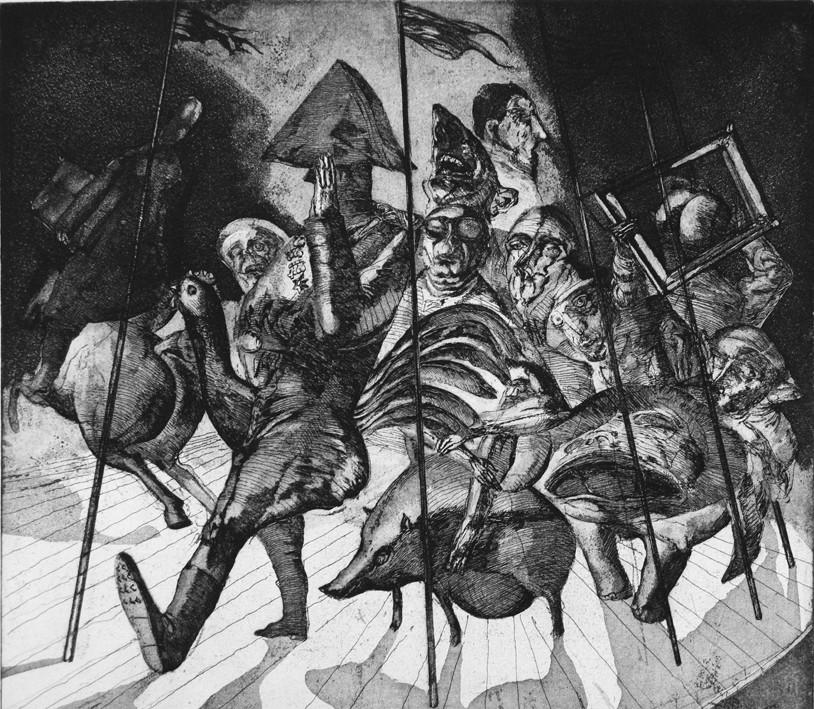 Auf dem Karussel - Winfried Wolk 